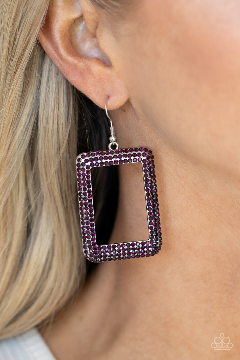 World FRAME-ous - Purple - Rhinestones