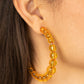 In The Clear - Orange - Bead - Hoop