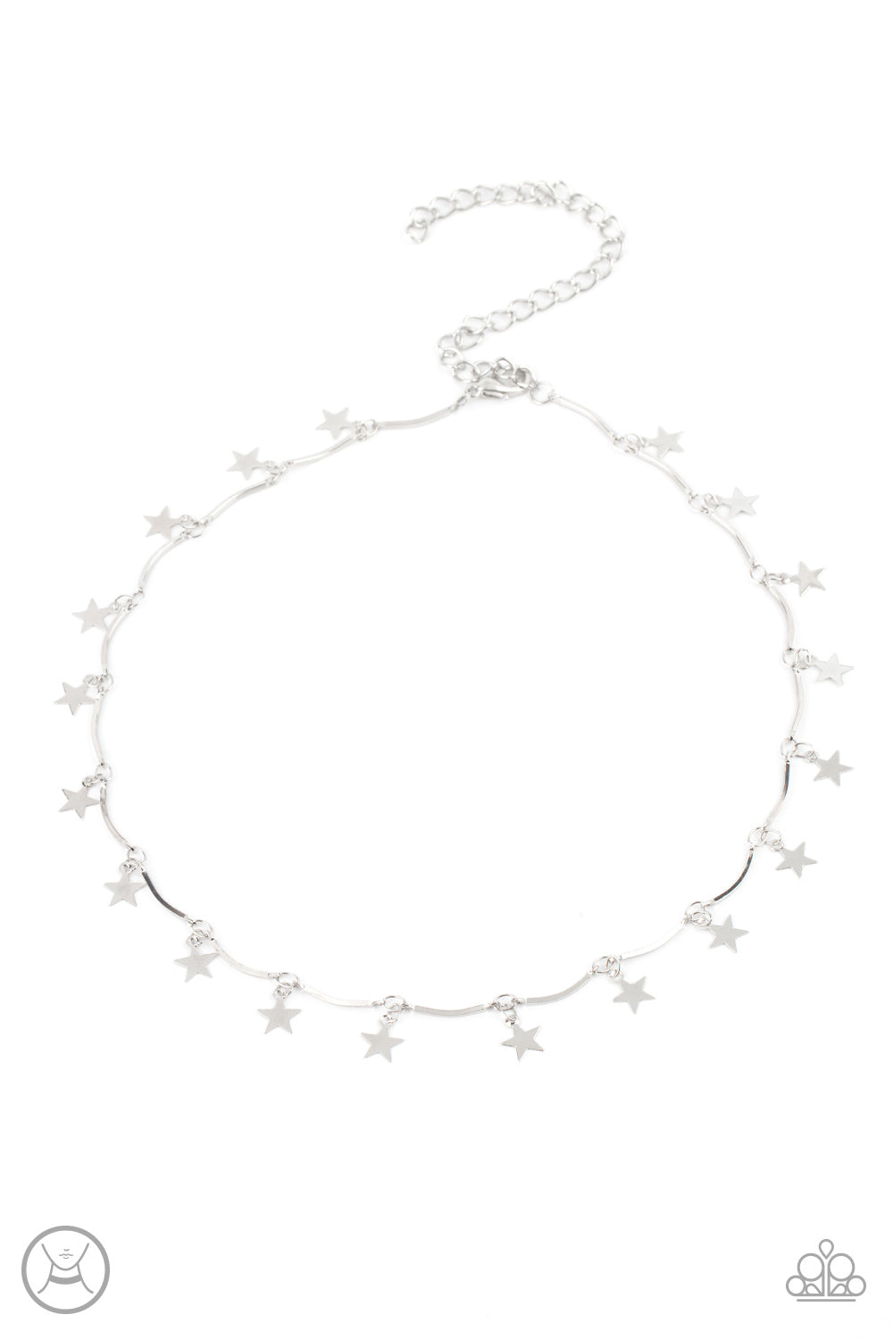 Little Miss Americana - Silver - Choker - Stars