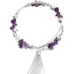 Mineral Mosaic - Purple - Bracelet - Charm