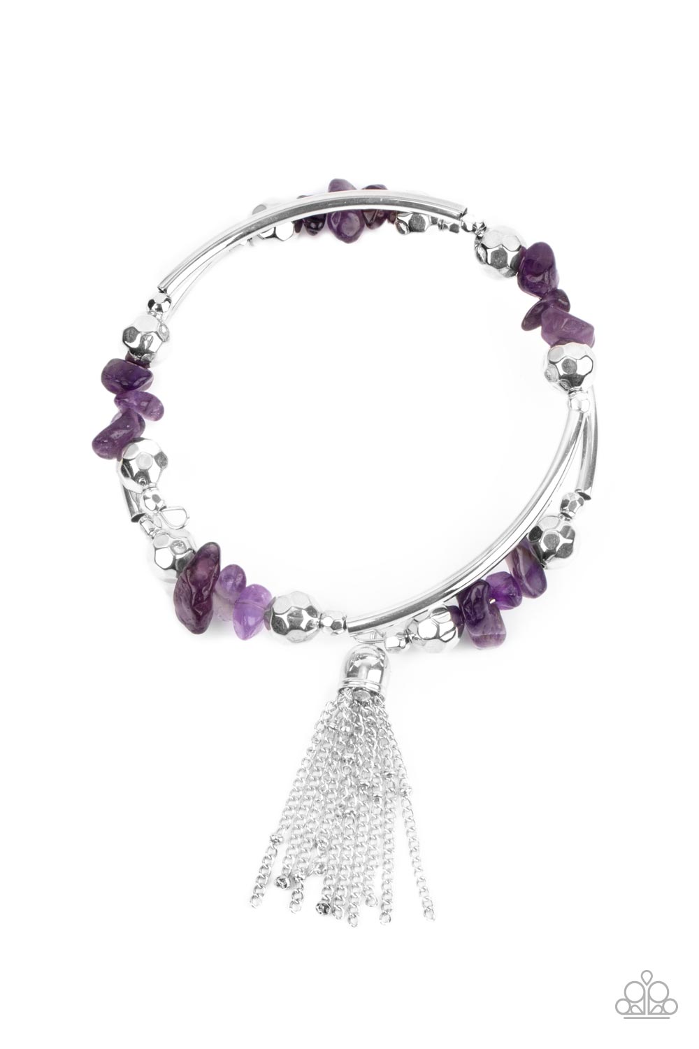 Mineral Mosaic - Purple - Bracelet - Charm